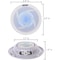 Pyle PyleMarine Speakers - 5.25 Inch 2 Way, Waterproof, 180 Watt Power, Slim Style, PLMRS53WL PLMRS53WL - alternate 2